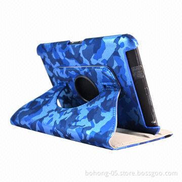Tablet PC Cases, Made of PU, Rotating Hard Shell Bracket, Various Colors Available